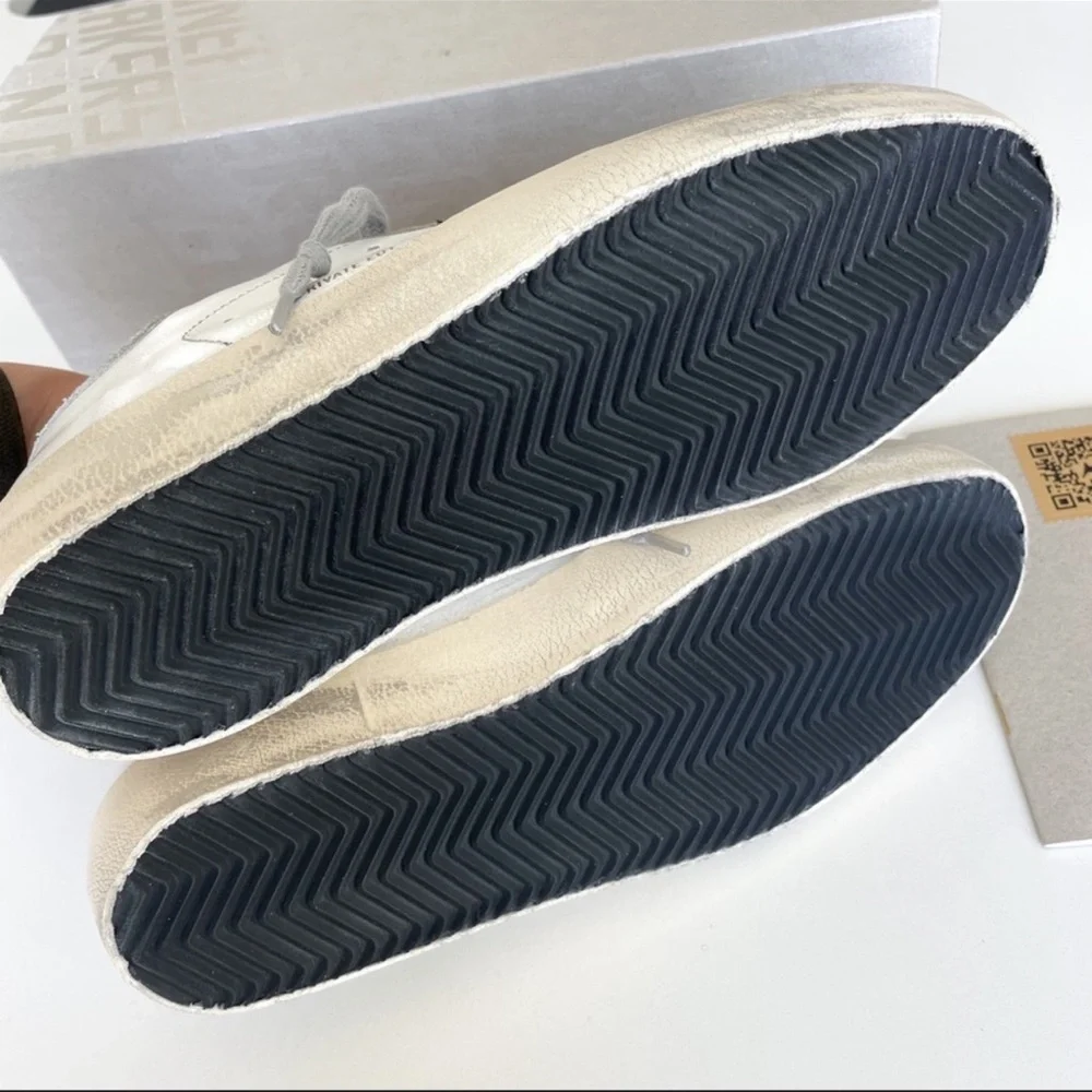 Golden Goose Superstar Mixed Media Checkered Low-Top Sneakers - Picture 9 of 12